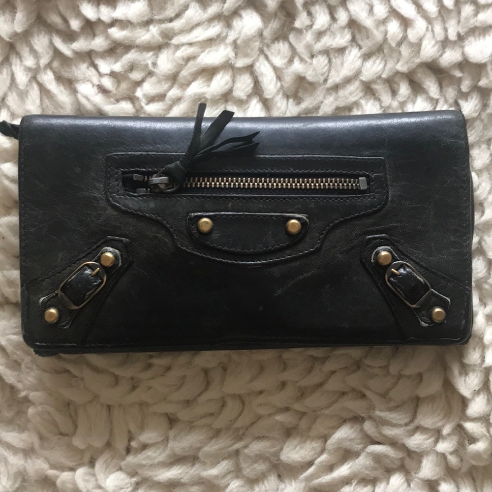 Balenciaga classic leather wallet